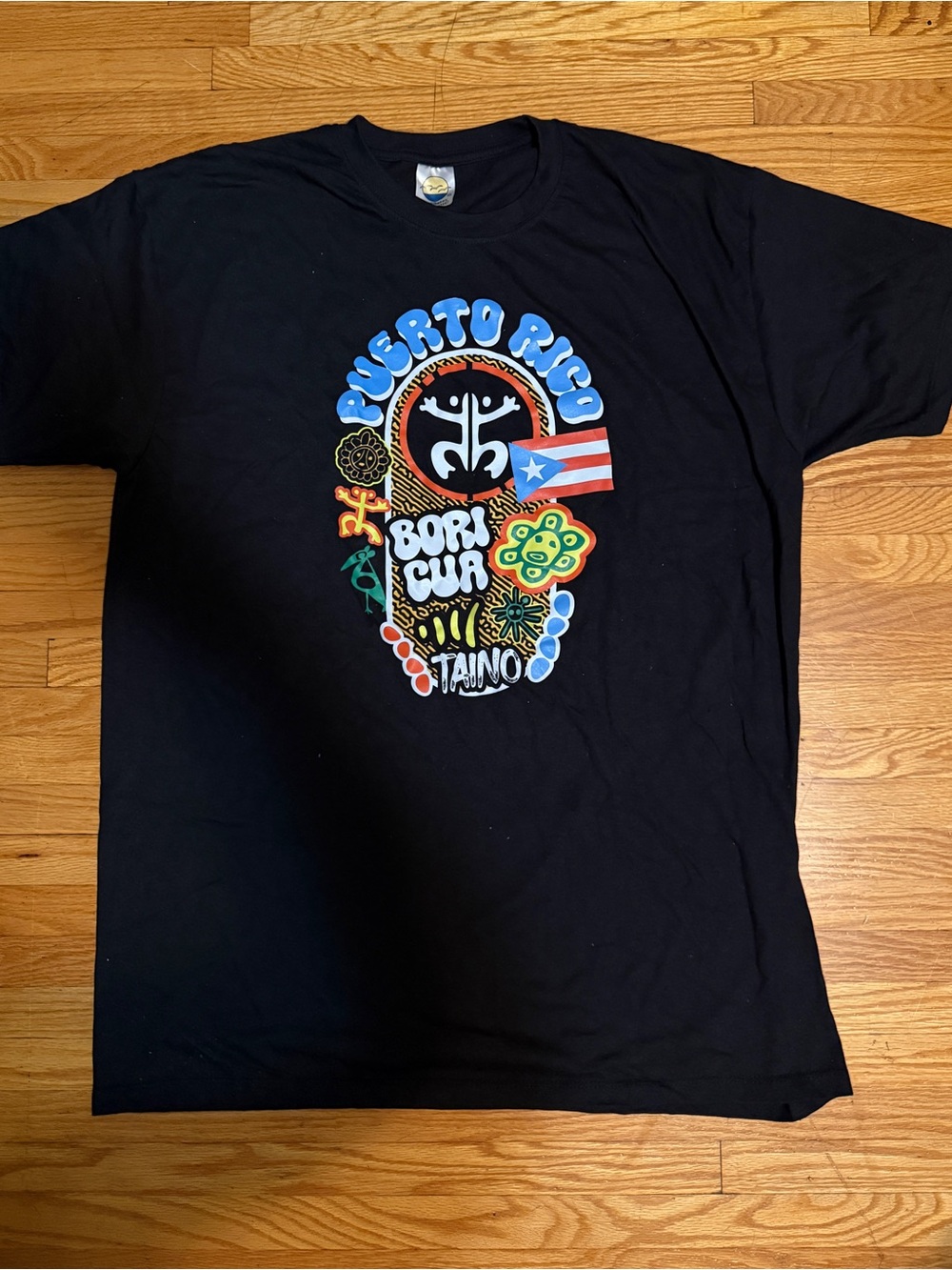 Puerto Rico Bori Cua Graphic Tee - Black